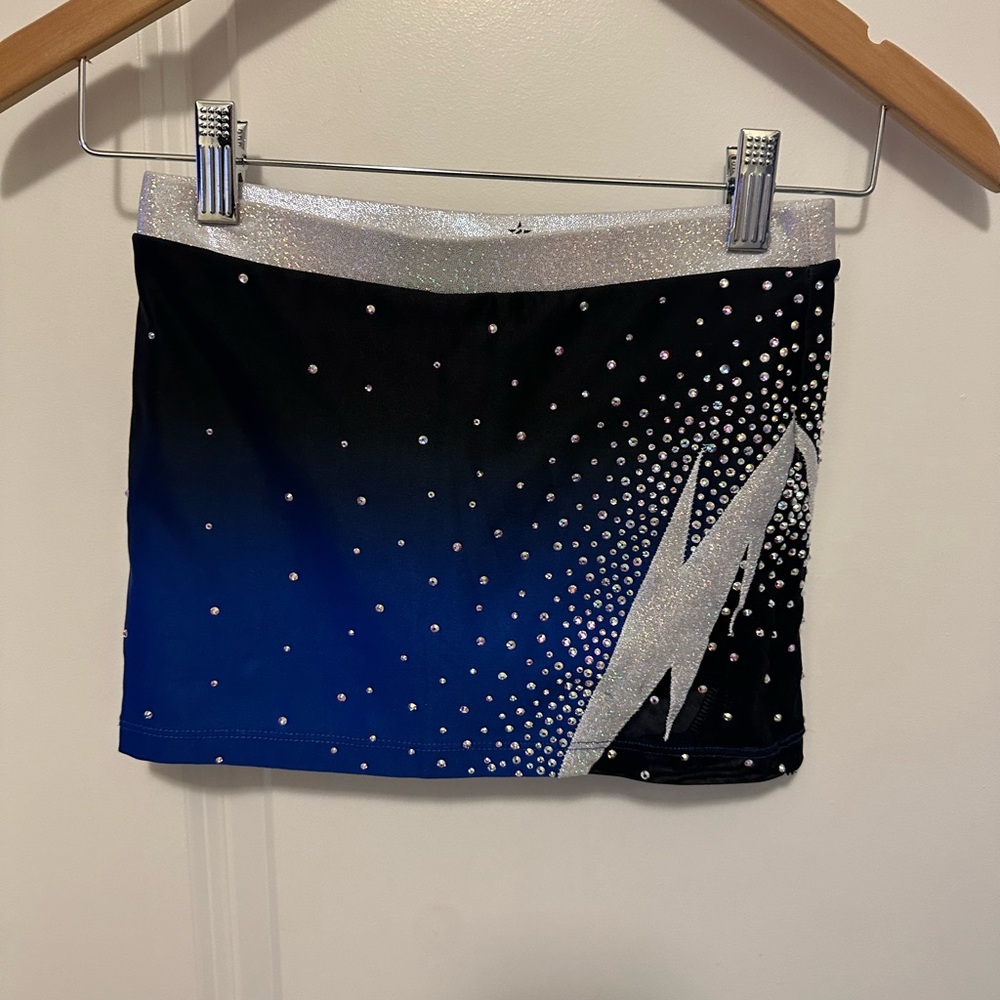Rebel Athletic rhinestone girls dance Skort. EUC